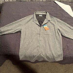Columbia Charcoal Button-Up Shirt